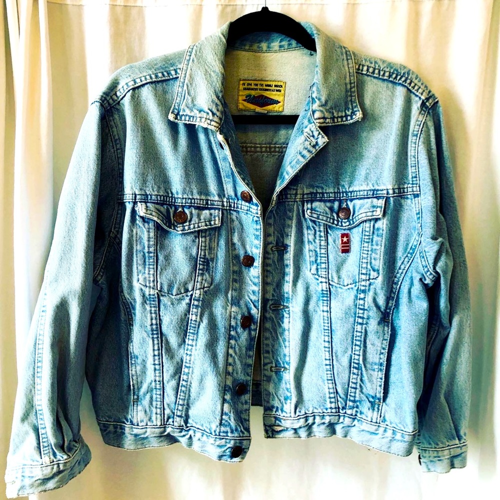 Vintage cropped jean jacket from Germany